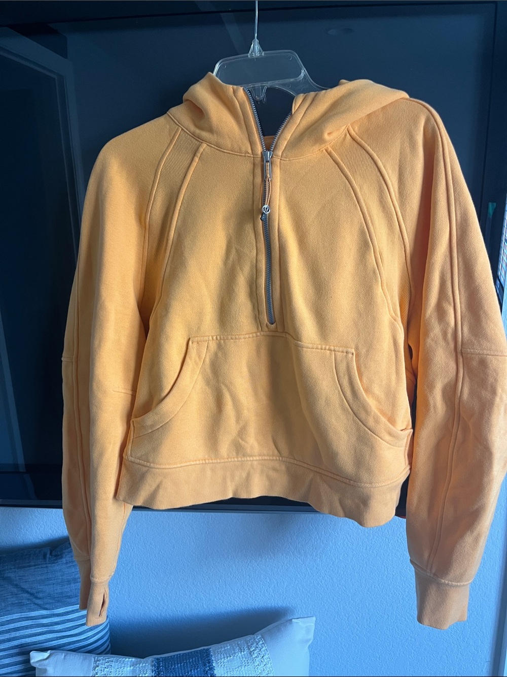 lululemon athletica Golden Orange Half-Zip Teddy Hoodie